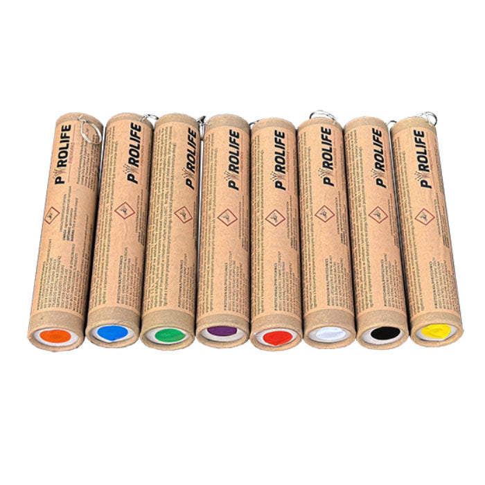 Gros fumigene de couleur double sortie