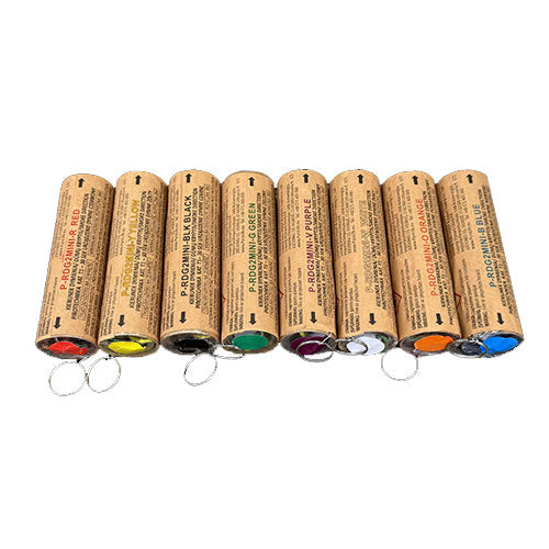 Fumigène de couleur double sortie